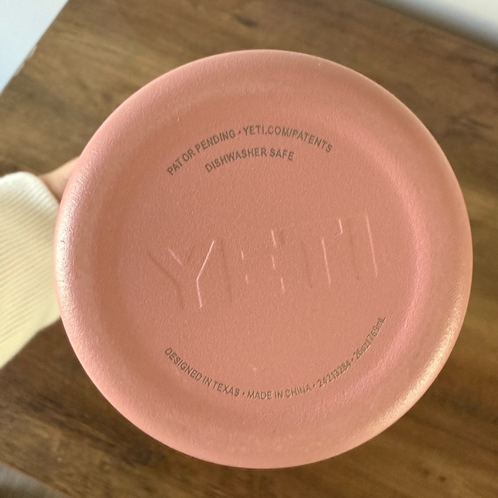 YETI 26 oz Stackable Rambler in Color Sand Pink - Picture 5 of 7